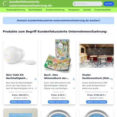 Screenshot kundenfokussierte-unternehmensfuehrung.de