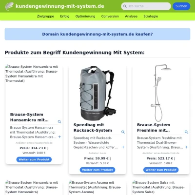 Screenshot kundengewinnung-mit-system.de