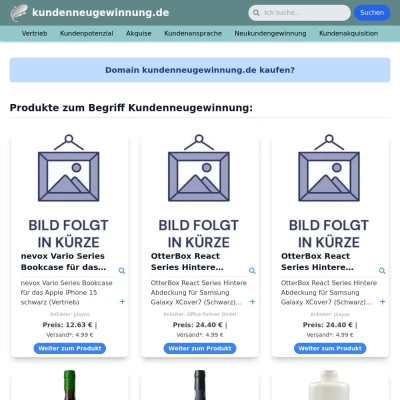 Screenshot kundenneugewinnung.de