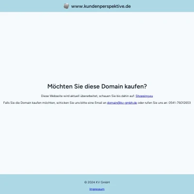 Screenshot kundenperspektive.de