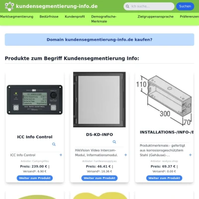 Screenshot kundensegmentierung-info.de