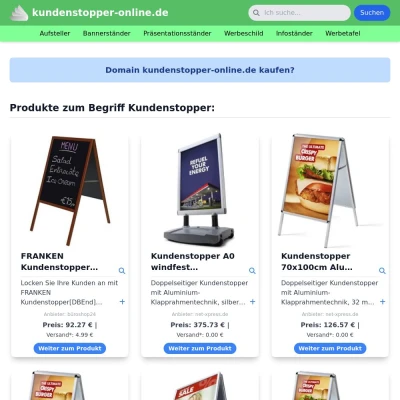 Screenshot kundenstopper-online.de