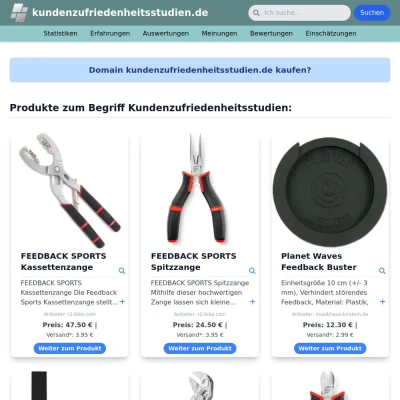 Screenshot kundenzufriedenheitsstudien.de