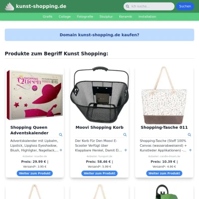 Screenshot kunst-shopping.de