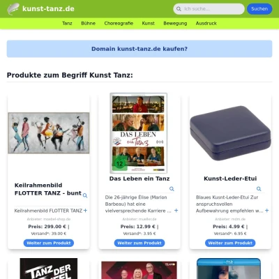Screenshot kunst-tanz.de