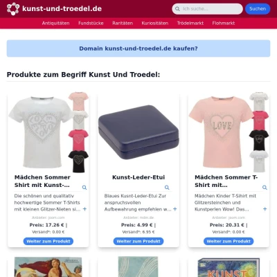 Screenshot kunst-und-troedel.de