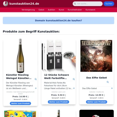 Screenshot kunstauktion24.de