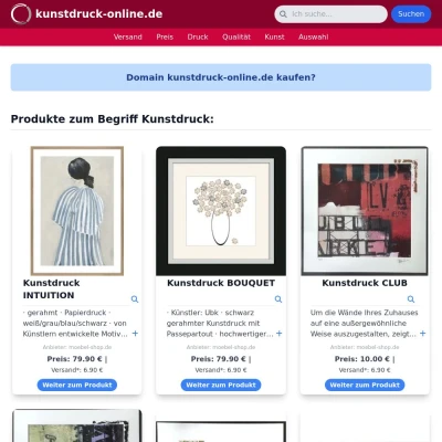 Screenshot kunstdruck-online.de