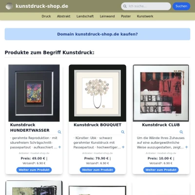 Screenshot kunstdruck-shop.de