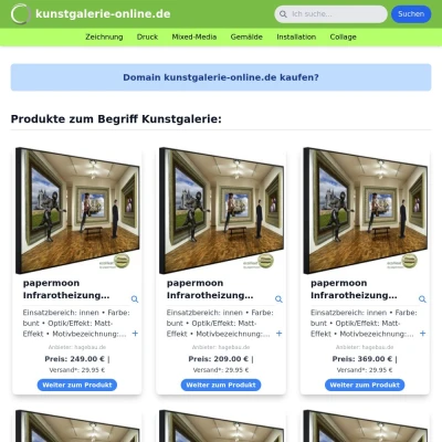 Screenshot kunstgalerie-online.de