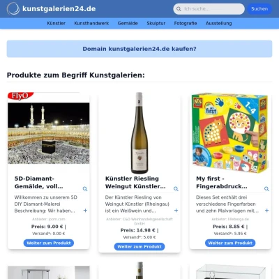 Screenshot kunstgalerien24.de