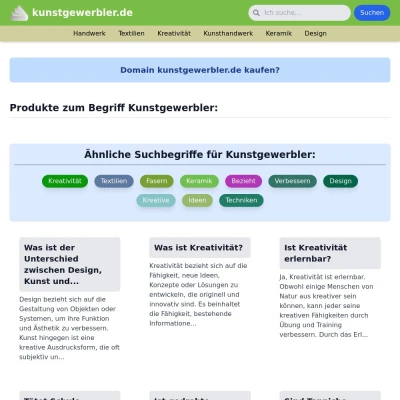 Screenshot kunstgewerbler.de