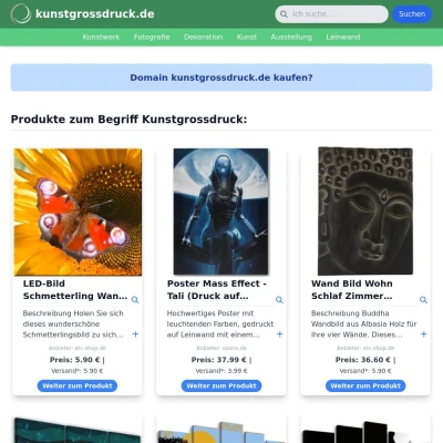 Screenshot kunstgrossdruck.de