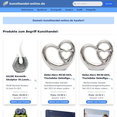 Screenshot kunsthandel-online.de