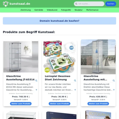 Screenshot kunstsaal.de