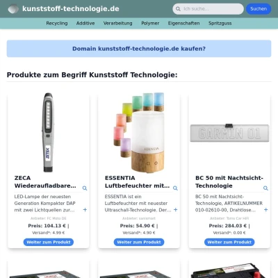 Screenshot kunststoff-technologie.de