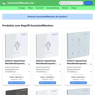 Screenshot kunststoffdecken.de