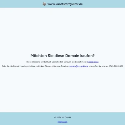 Screenshot kunststoffgleiter.de