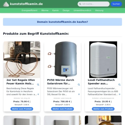 Screenshot kunststoffkamin.de