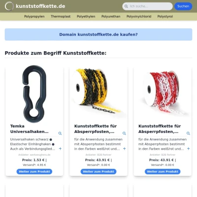 Screenshot kunststoffkette.de