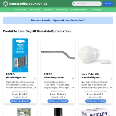 Screenshot kunststoffproduktion.de