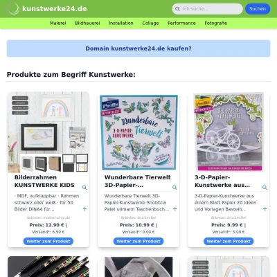 Screenshot kunstwerke24.de