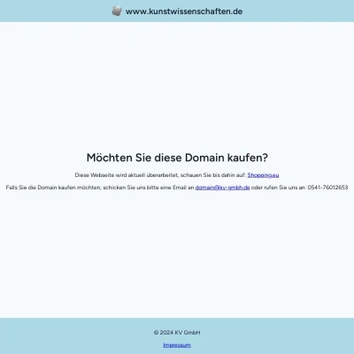 Screenshot kunstwissenschaften.de