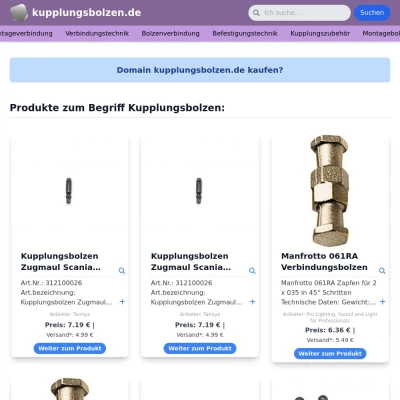 Screenshot kupplungsbolzen.de