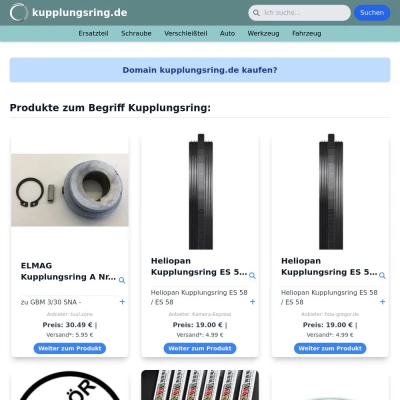 Screenshot kupplungsring.de