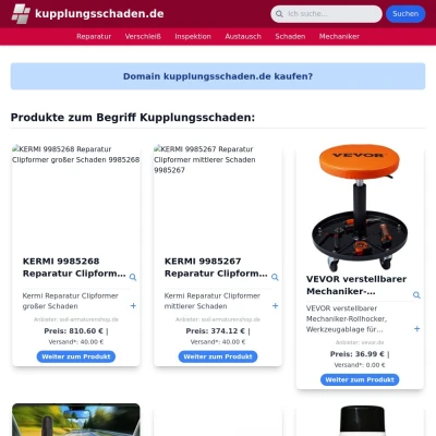 Screenshot kupplungsschaden.de