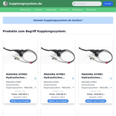 Screenshot kupplungssystem.de