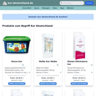 Screenshot kur-deutschland.de