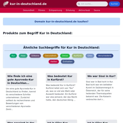 Screenshot kur-in-deutschland.de