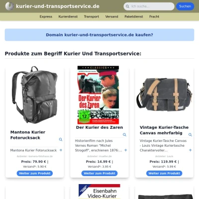 Screenshot kurier-und-transportservice.de