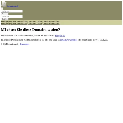 Screenshot kursleitung.de