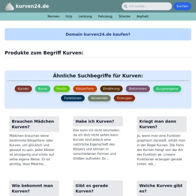 Screenshot kurven24.de