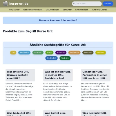 Screenshot kurze-url.de