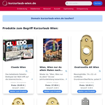 Screenshot kurzurlaub-wien.de