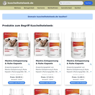 Screenshot kuschelhotelweb.de