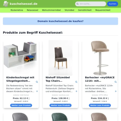 Screenshot kuschelsessel.de