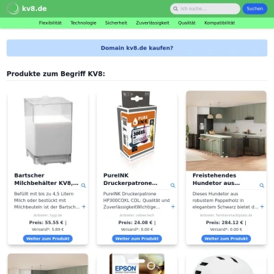 Screenshot kv8.de