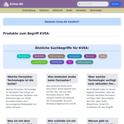 Screenshot kvea.de