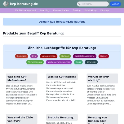 Screenshot kvp-beratung.de