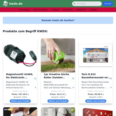 Screenshot kwdx.de