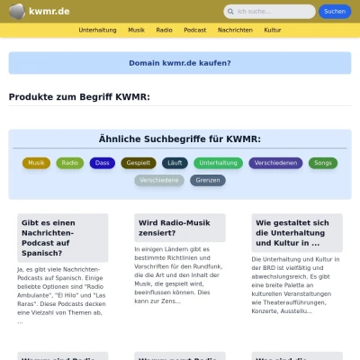 Screenshot kwmr.de