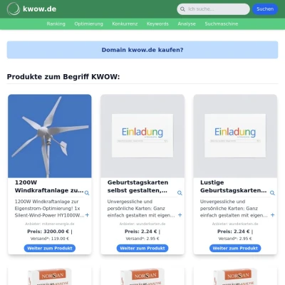 Screenshot kwow.de