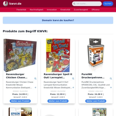 Screenshot kwvr.de