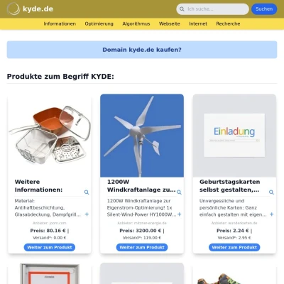 Screenshot kyde.de