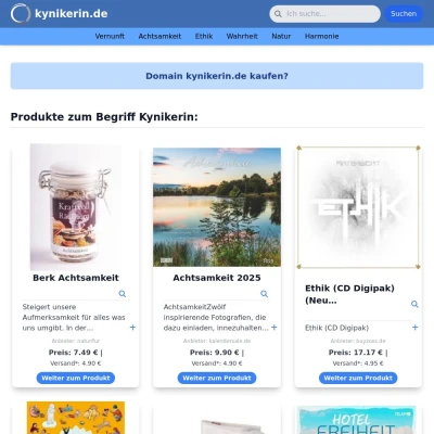 Screenshot kynikerin.de