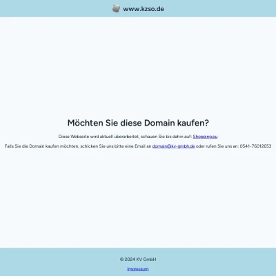 Screenshot kzso.de